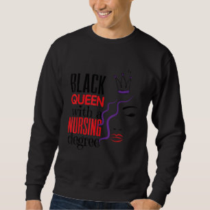 Sudadera Licenciatura en Enfermería de Reina Negra RN LPN