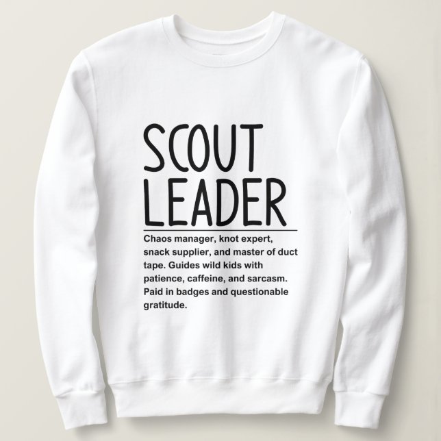 Sudadera Líder de Scout (Anverso del diseño)