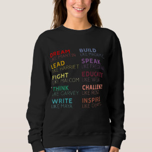 Sudadera Líderes inspiradores de Historia Negra