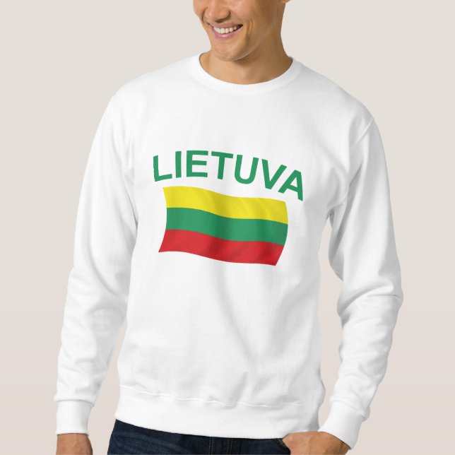 Sudadera Lietuva (Lituania) litros verdes (Anverso)