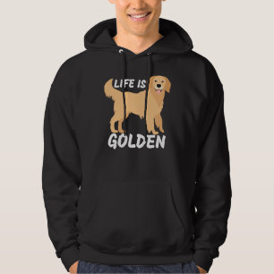 Sudadera Life Is Golden Retriever Funny Dog