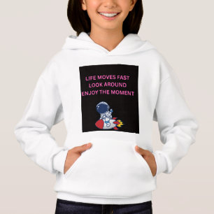Sudadera Life Moves Fast Astronaut Rocket Kids