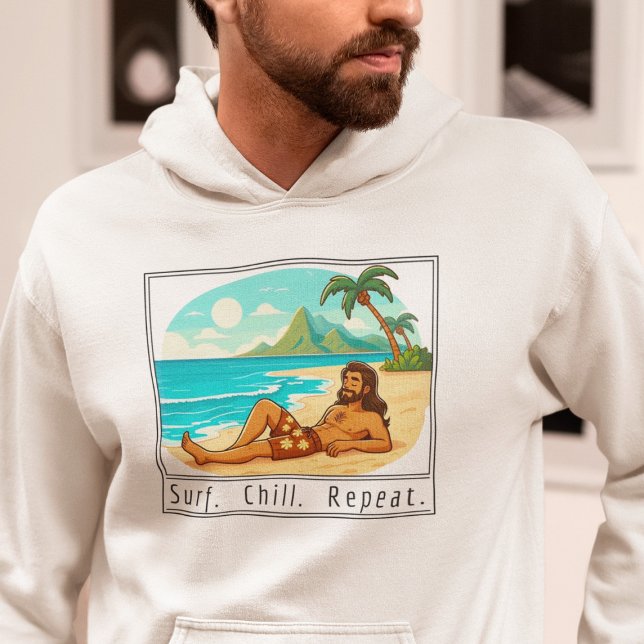 Sudadera Lifestyle: Surf. Chill. Repeat. (Subido por el creador)