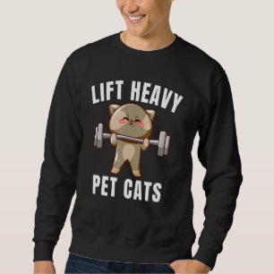 Sudadera Lift Heavy Mascota Gatos Gracioso Gimnasio Peso Li