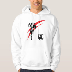 Sudadera Liga de la Justicia  Arte pop Flash Running Noir