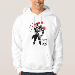 Sudadera Liga de la Justicia   Cyborg Digital Noir Pop Art
