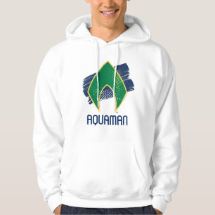 Sudadera Liga de la Justicia   Símbolo de brocha y alfónimo