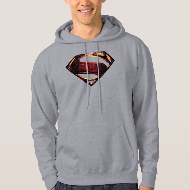 Sudadera Liga de la Justicia | Símbolo de superman metálico (Anverso)