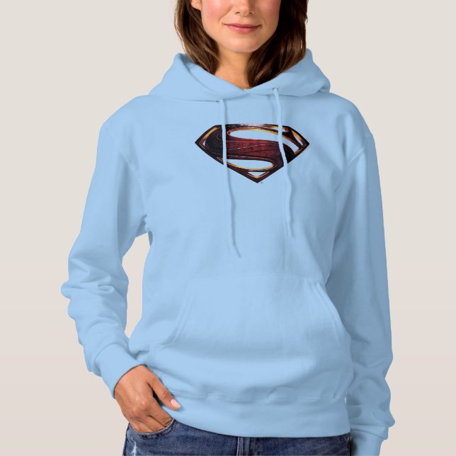 Sudadera Liga de la Justicia | Símbolo de superman metálico (Anverso)