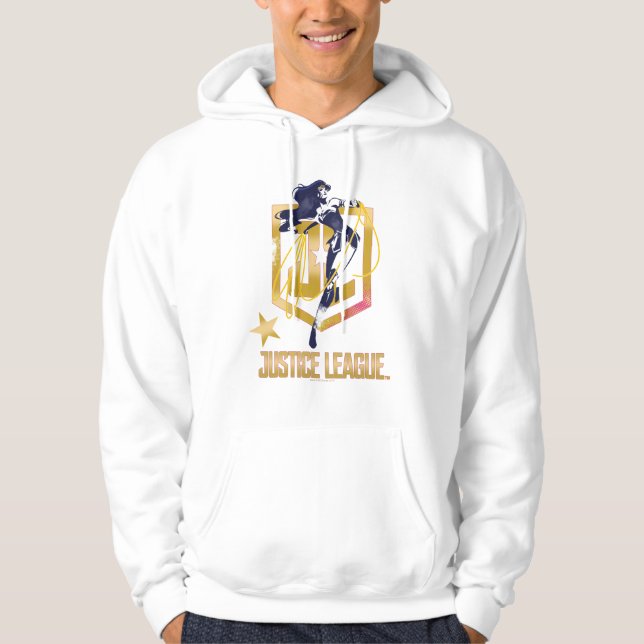 Sudadera Liga de la Justicia | Wonwoman JL Logo Pop Art (Anverso)