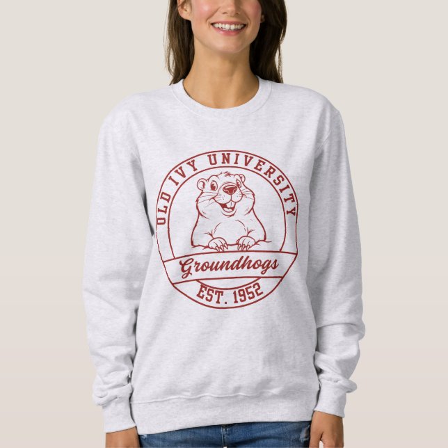 Sudadera ligera Maroon Groundhogs - Mujer (Anverso)