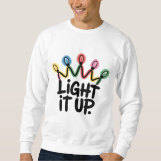 Sudadera Light It Up — Crown of Christmas Lights Graphic