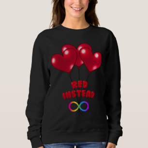 Sudadera Light It Up Red Instead Autism Awareness  With Hea