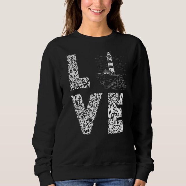 Sudadera Lighthouse Leopard Love Seaside Life Sailing Beach (Anverso)