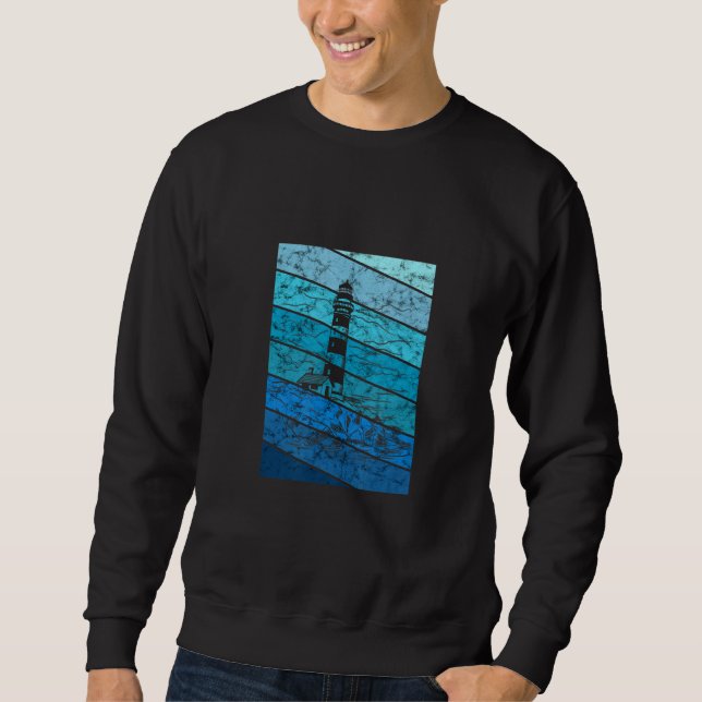 Sudadera Lighthouse Retro Vintage Seaside Life Boating Beac (Anverso)