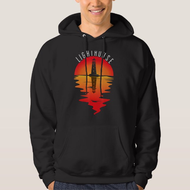 Sudadera Lighthouse Vintage Sunset Seaside Life Sailing Bea (Anverso)