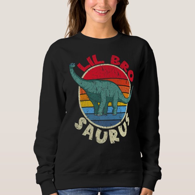 Sudadera Lil Bro Saurus I Brachiosaurus Diplodocuments I Fa (Anverso)