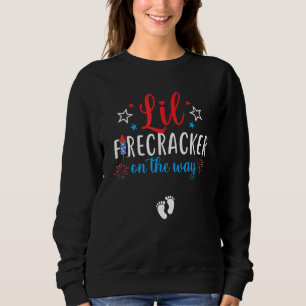 Sudadera Lil Firecracker En Camino Del 4 De Julio Pregna