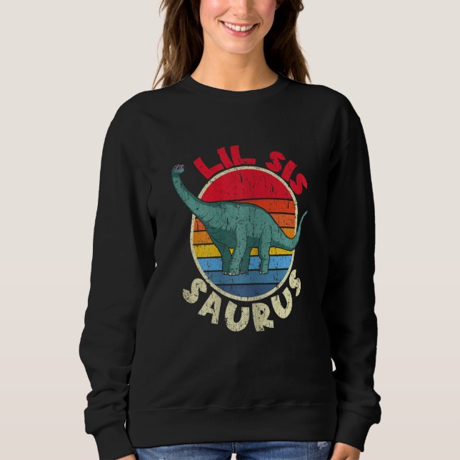 Sudadera Lil Sis Saurus I Brachiosaurus Diplodocuments I Fa (Anverso)