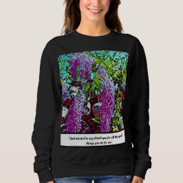Sudadera Lilac flowers blooming garden