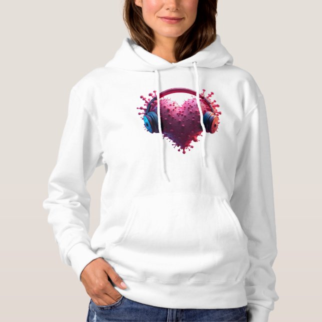 Sudadera Lilanes Herz mit Kopfhörern (Anverso)