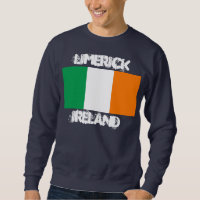 Limerick, Irlanda con bandera irlandesa