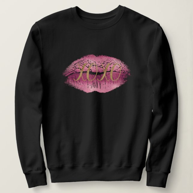Sudadera Límites rosados de oro XOXO (Anverso del diseño)