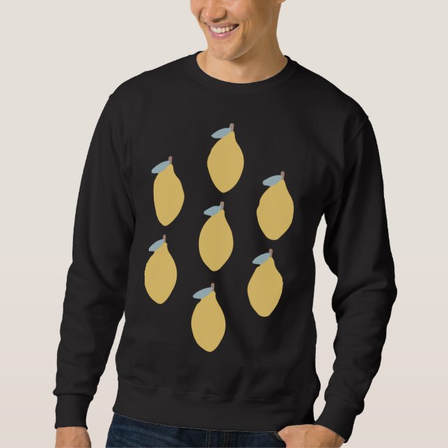 Sudadera Limón - cítricos con un patrón simétrico (Anverso)