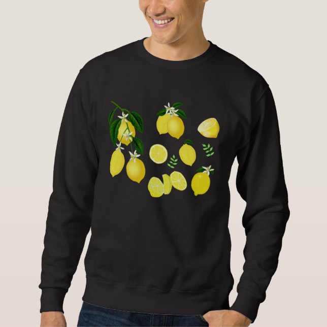 Sudadera Limon Cute Botánico Jardinería verano Limón (Anverso)