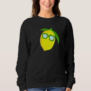 Sudadera Limón De Fruta De Citrus Con Gafas De Sol Guay Par