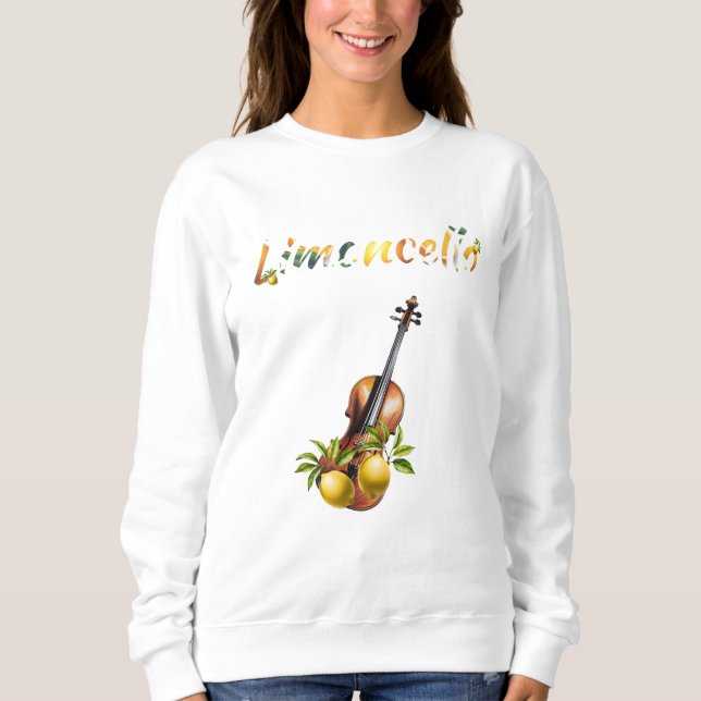 Sudadera Limoncello/Lemon Cello juego divertido de palabras (Anverso)