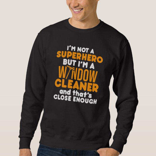Sudadera Limpieza del limpiador de ventanas 18 (Anverso)