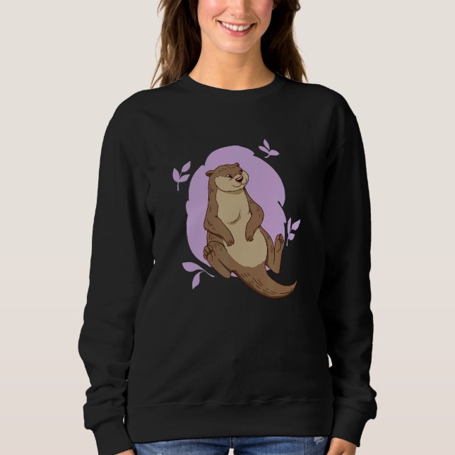 Sudadera Linda Nutria Marina 2 (Anverso)
