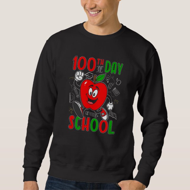 Sudadera Lindo Apple 100º Día de Escuela Niños (Anverso)