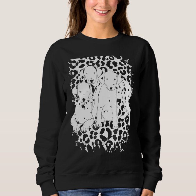 Sudadera Lindo cachorro de perro dálmata   (Anverso)