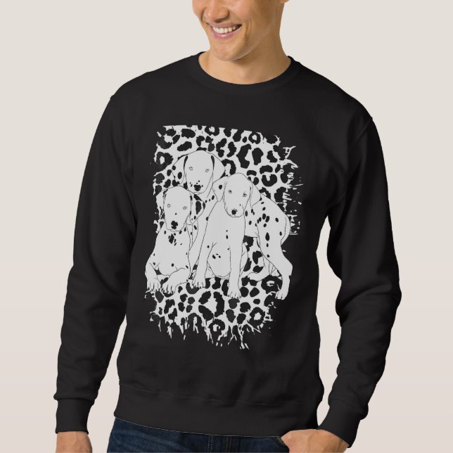 Sudadera Lindo cachorro de perro dálmata   (Anverso)