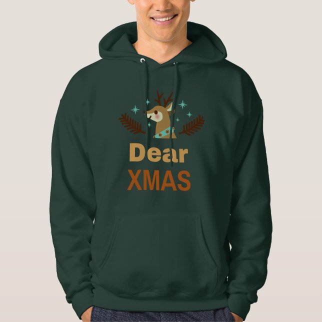 Sudadera Lindo castor Pun Querido Arte Navideño (Anverso)