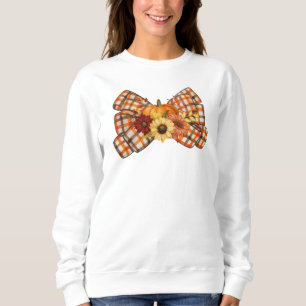 Sudadera Lindo divertido arco de otoño, calabazas y flores,