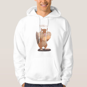 Sudadera Lindo divertido ardilla de dibujos animados de mej