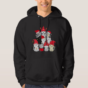 Sudadera lindo gatito santa reno kawaii navidades pa