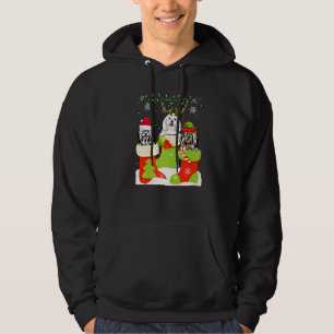 Sudadera Lindo Maltés de Navidad en Calcetín Reno de Navida