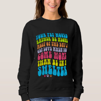 Sudadera lindo mascota animal refugio de perros dueño de ga