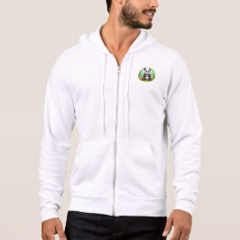 Sudadera Lindo Panda de Dibujos Animados en Parche de Bambú
