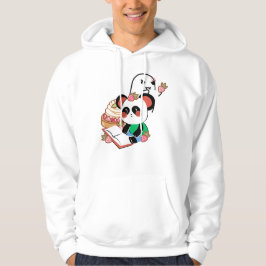 Sudadera Lindo Panda Leyendo & Fresa de Tarta de Fantasma E