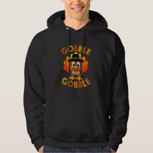 Sudadera Lindo Pavo Gobble Gobble Peregrino Niños Menos