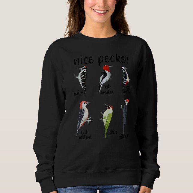 Sudadera Lindo Peckers Birds Woodpecker (Anverso)