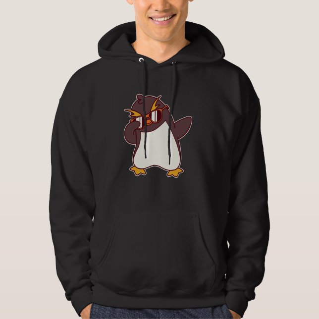 Sudadera Lindo Pingüino de Macarrones Haciendo Dab (Anverso)