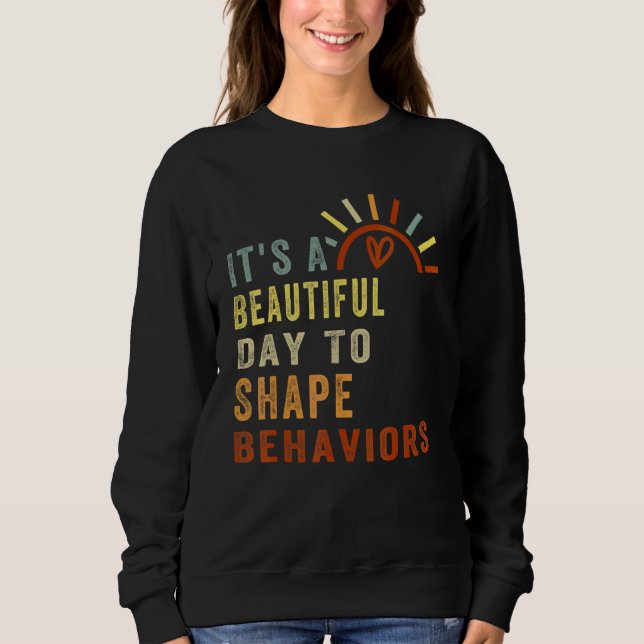 Sudadera Lindo Retro Es Un Hermoso Día Para Dar Forma A Com (Anverso)