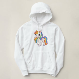Sudadera Lindo unicornio de arcoíris colorido