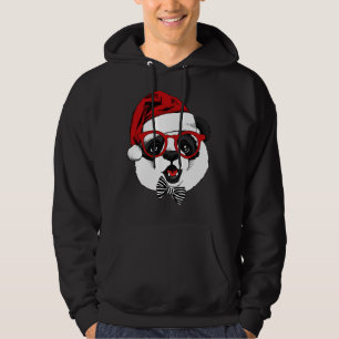 Sudadera lindo y gracioso panda en Navidades